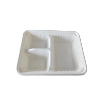 Tre rum Bagasse Take Away Food Container